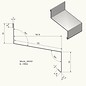 Versandmetall Traufblech acier inoxydable 1.4301 extérieur K320 50/120/50, longueur de modèle 1,0mm 100mm, longueurs 1000, 1500 2000mm