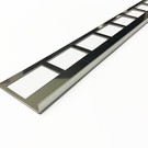 Versandmetall Fliesenleiste 1 Fliesenkante Fliesenprofil  Edelstahl 1,0mm, spiegelnd 2R (IIID)