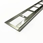 Versandmetall Tegelstrip 2 tegelrand Tegelprofiel roestvrij staal 1,0 mm, reflecterend 2R (IIID)