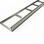 Versandmetall Tegelstrip 3 tegelrand Tegelprofiel roestvrij staal 1,0 mm, reflecterend 2R (IIID)