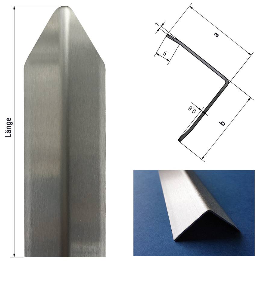 RONDEC-E - Kantenschutz-Eckprofil aus Edelstahl