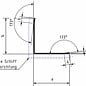 Versandmetall Eckschutzwinkel modern 3-fach gekantet, für Mauern Ecken und Kanten 40x40m Länge 1800 mm K320