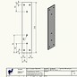 Versandmetall Set [30 St] 190106_10P0101 aluminium montageplaat 3.0mm axb 50x270mm Al99.5 blank, gepoedercoat "zwart, mat mat"