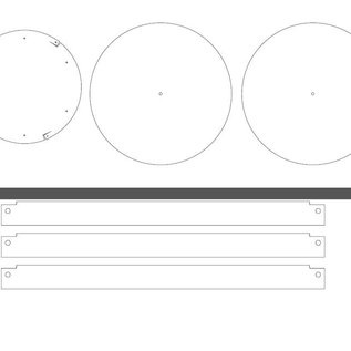 Versandmetall Stel [18 St] aluminiumlasersleuven 1,0 en 1,5 mm in volgens PDF-sjablonen, Al99,5 blank: vijl: 20190115_Aluminium plaat 1,0 mm; File: 20190115_Aluminium sheet 1.5 mm