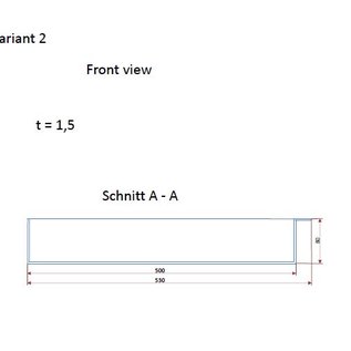 Versandmetall Edelstahlwanne Reihe 1 Ecken dicht geschweißt und gebeizt, Edelstahl 1,5mm h=80mm axb 500x700mm AUSSEN  Schliff K320 - Varianten auswählbar