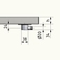 Versandmetall Roestvrijstalen douchebak, douchebak 1,5 mm, binnenkant slijpen K320, diepte vanaf 500 mm, breedte vanaf 600 mm, 1 of 2 afvoeropeningen, verschillende hoogtes