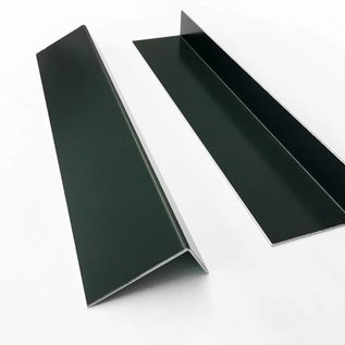 Versandmetall Set (15 st, = 22,5 m) aluminium hoek unilateraal antraciet 90 ° 1,5 mm, axb 285x95 mm lengte 1500 mm