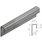 Versandmetall Sonder Glaseinfassprofil 1,0mm Edelstahl für 10mm Glas ungleichschenkelig gekantet 41x12x12mm  2x 850mm 1x 800xx 1x 1000mm