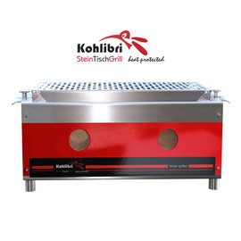 Kohlibri SteinTischGrill Kohlibri Stein Tisch Grill  red line