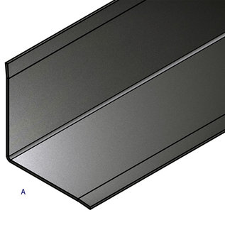 Versandmetall - Set [10 stks] randbescherming 90 ° - 3-voudig gevouwen 1,5 mm buiten K320 axbxL 80x40x2000 mm