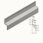 Versandmetall Z-Profil  Traufblech 100° aus Edelstahl  2-fach gekantet Materialdicke 1,5 mm axcb 25 x 30 x 25mm  Länge 2000 mm Aussen Schliff K320