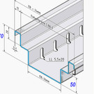 Versandmetall Bacs de drainage spéciaux forment B2 Al99,5 entrée 150mm, hauteur de construction 70 mm