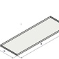 Versandmetall Stock restant: cuve inox V4A 316L soudée, épaisseur du matériau 1,5 mm 900 mm x 450 mm x 20 mm, rectification externe EXTERNE K320