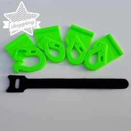 Manufaktur 3D 4er Set Haken Öse für Markisen, verriegelbar für Kederschiene 7mm