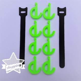 Manufaktur 3D Set van 8 hakenogen voor luifels, kleine haken voor weltrail 7 mm
