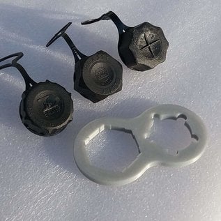 Manufaktur 3D 2er Set Gasschlüssel grau für Terrassenheizer, Gasheizer, Gaskanone, Heizstrahler, Gasgrill, Gaskocher, Wohnmobil, Caravan, Camping, Druckminderer, Druckregler