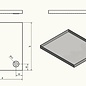 Versandmetall Edelstahl Duschwanne, Duschtasse { R1A } 1,5mm, INNEN  Schliff K320, Tiefe  700mm, Breite  700 mm, 1 oder 2 Ablaufbohrungen,  Höhe 50mm