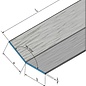 Versandmetall Set ( 6 St )Edelstahl Winkel 1mm gekantet 1x  100/20 / 1200mm lang aussen Schliff. Aluminium Winkel 1,5mm aussen anthrazit gekantet 4x 200/50/ 1200 mm lang 1 x 200 / 50 / 1000mm lang