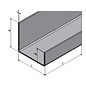 Versandmetall Profilé en U jambe inégale t = 1,5 mm a = 25 mm c = 40 mm (à l'intérieur de 37 mm) b = 50 mm de longueur 1000 à 2500 mm à l'extérieur du joint de terre K320 - Copie