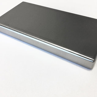 Versandmetall -Sonder Edelstahlwanne R1   aussen geschweißt 1,5 mm h=50mm  axb 800x1300mm einseitig  ( AUSSEN )  Schliff K320