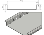 Caniveau de drainage en Aluminium  Grilles d'entrée servent pour la réception d'eauCouloirs de drainage forme F (plat) en tôle de aluminium