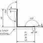 Versandmetall Ensemble économique de supports de protection des bords à triple tranchant 50 x 50 x 2,0 mm longueur 1500 mm K320 - Copy