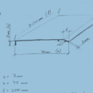 Versandmetall -Sonder Kantenschutzwinkel  90°  - 2-fach gekantet2,0 mm aussen K320  axbxL 9x70x2500mm (a-Maß ca.  9-9,5mm )