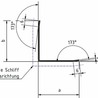 Versandmetall - 25-delige set moderne hoekbeschermers, drievoudig gevouwen, voor muren, hoeken en randen, 40x40 mm, lengte 1800 mm