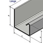 Versandmetall -30mtr ( 15x2mtr) Regenrinne P1 axcxb 20/ 30 /30 , L= 2000mm aus 1,5mm Edelstahl außen Schliff K320