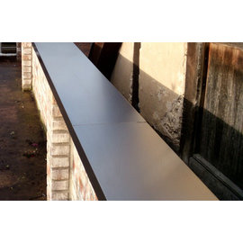 Versandmetall 2,5 m muurbekleding 1,0 mm gemaakt van aluminium antraciet (vergelijkbaar met RAL 7016)