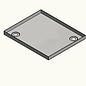 Versandmetall RVS douchebak, douchebak {R1A} 1,5mm, BINNEN slijpvoeg K320, diepte 1000 mm, breedte 750 mm, 1 of 2 afvoergaten, hoogte 75mm