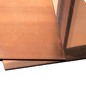 Kupfer Blechzuschnitt,einseitig foliert  lt.Skizze 320x730x335mm Blechstärke 0,6mm