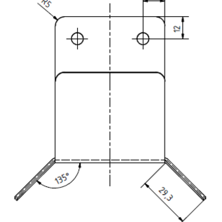 Versandmetall Support de câble en acier inoxydable de 1,5 mm, compact et stable pour les câbles, les câbles de charge de la wallbox,