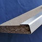 Versandmetall RESTPOSTEN [4A] 5er Set Einfassprofil U-Profil für 15mm starke Holzplatten, 1,0mm Edelstahl geschliffen K320, axcxb: 15x17,2x15 mm, Länge 1000mm