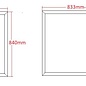 Versandmetall -Speciaal afdekprofiel van 1,0 mm roestvrij staal, tweesnijdend, eenzijdig oppervlak met slijpkorrel 320 in 120 mm breed 2500 mm lang - Copy - Copy