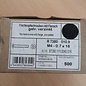 Versandmetall STOCK RESTANT Résolution du stock : 500 pièces, vis à tête cylindrique bombée avec bride, électrozinguées, M4 - 0,7 x 16, différents fabricants : la photo est à titre d'illustration et les boîtes peuvent être endommagées.