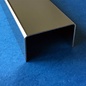 Versandmetall -Sonder U-Profil aus Edelstahl 2-fach gekantet, Oberfläche   einseitig mit Schliff Korn 320 20x28x20 mm(innenmaß 26mm) Länge 1500mm