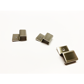 Versandmetall Klammer U1-U3,  Kleinteile  aus  1,5mm   Edelstahl,  1 Seite gebürstet Korn 320