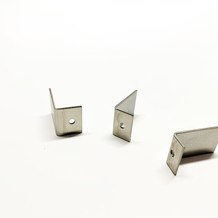 Versandmetall Hoek W1-W3, kleine onderdelen gemaakt van 1,5 mm roestvrij staal, 1 zijde geborsteld korrel 320