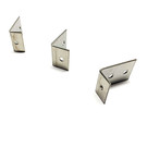 Versandmetall Angle W4-W6 petites pièces en inox 1,5 mm, 1 face brossée grain 320