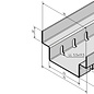 Versandmetall Jeu spécial de caniveaux de drainage forme A aluminium/inox avec grille pour largeur d'entrée 120 mm : 21 pièces en longueur 1000 mm ; 24 grilles à fentes spéciales supplémentaires en acier inoxydable d'une largeur de 124 mm et d'une longueur de 1000 mm