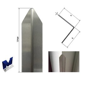 Versandmetall - Set van 85 hoekbeschermingshoeken, modern, drievoudig gevouwen, voor wanden hoeken en randen 30x30m lengte 1200mm, plaatdikte 1,5mm K320 - Copy