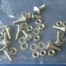 Borrmann 12er Set Flachkopfschrauben mit Vierkantansatz M6x12