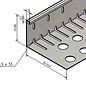 Versandmetall SPARSET Bande de gravier  grande perforée - acier inox 1.4301 - perforée - pliée à 90 °