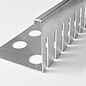 Versandmetall SPARSET Petite bande de gravier - aluminium Al99.5 - perforée - pliée à 90 °