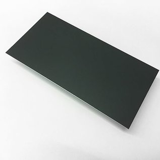 Jeu spécial [2 pièces] tôle d'aluminium coupe 1,0 mm anthracite (RAL 7016) avec film de protection largeur 12 mm, longueur 482 mm chacun