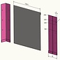 Versandmetall Sonderposten 1,5 m ( 1500 mm ) lange flexible Rasenkanten mit Falz Edelstahl 160 mm hoch