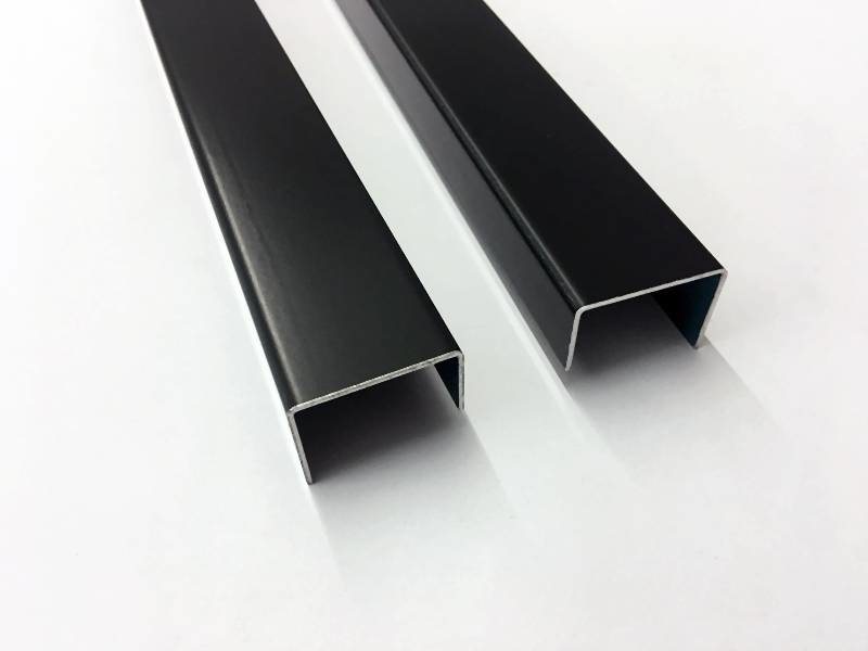 bezoeker in beroep gaan Kansen Koop aluminium plaatsneden 1,0 mm antraciet (RAL 7016) van 25 tot 150 mm  breedte tot 1000 mm lengte - Versandmetall
