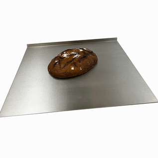 Versandmetall Schneidebrett, Knetbrett aus 1,0mm Edelstahl, (Breite 50 cm x Tiefe 45 cm groß) beidseitig verwendbar