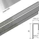 Versandmetall Profilé de cadre K320 1,5 mm 12,5 mm verre ou plaques de plâtre inégal